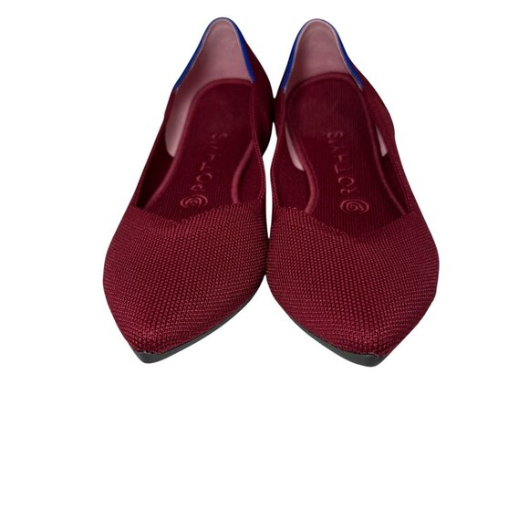 Rothy’s The Point Burgundy Red Flats size 9 Lk Nw! - Picture 4 of 9